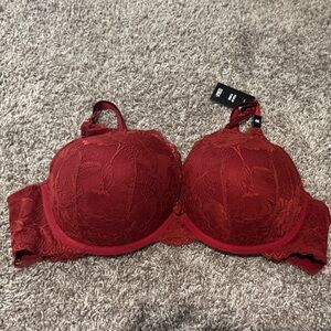 Luxurious Burgundy Lace Bra